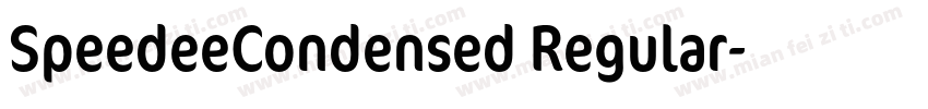 SpeedeeCondensed Regular字体转换